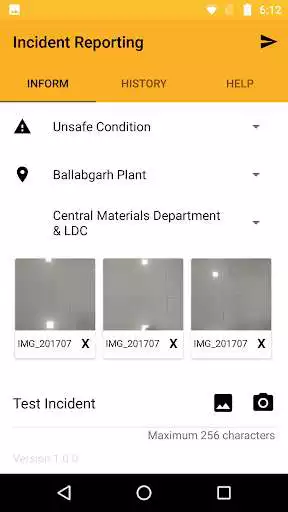 Play APK JCB Incident Reporting  and enjoy JCB Incident Reporting with UptoPlay com.jcb.gslab.jcbsecurityviolation