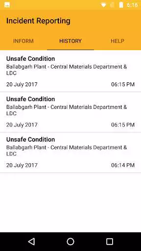 Play APK JCB Incident Reporting  and enjoy JCB Incident Reporting with UptoPlay com.jcb.gslab.jcbsecurityviolation