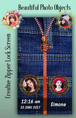 Play Jeans Zipper Lock Screen