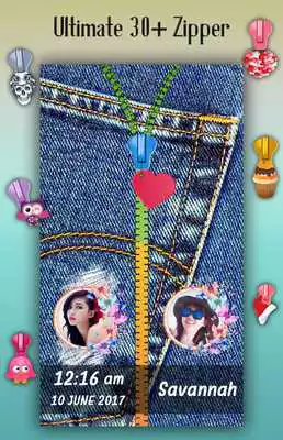 Play Jeans Zipper Lock Screen