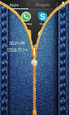 Play Jeans Zipper Screen Lock