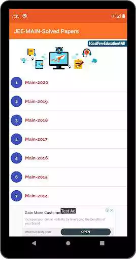 Play JEE Mains & JEE Advance Solved Papers as an online game JEE Mains & JEE Advance Solved Papers with UptoPlay