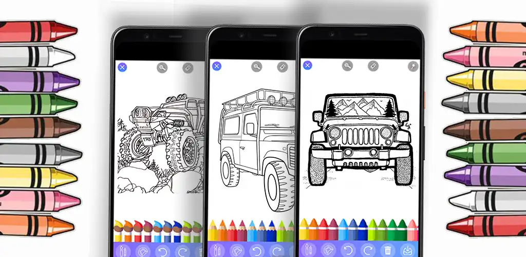 Play Jeep Cars Coloring Pages  and enjoy Jeep Cars Coloring Pages with UptoPlay