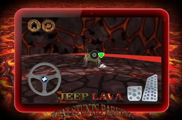 Play Jeep heat Lava Stunts Parking
