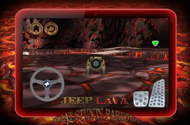 Play Jeep heat Lava Stunts Parking