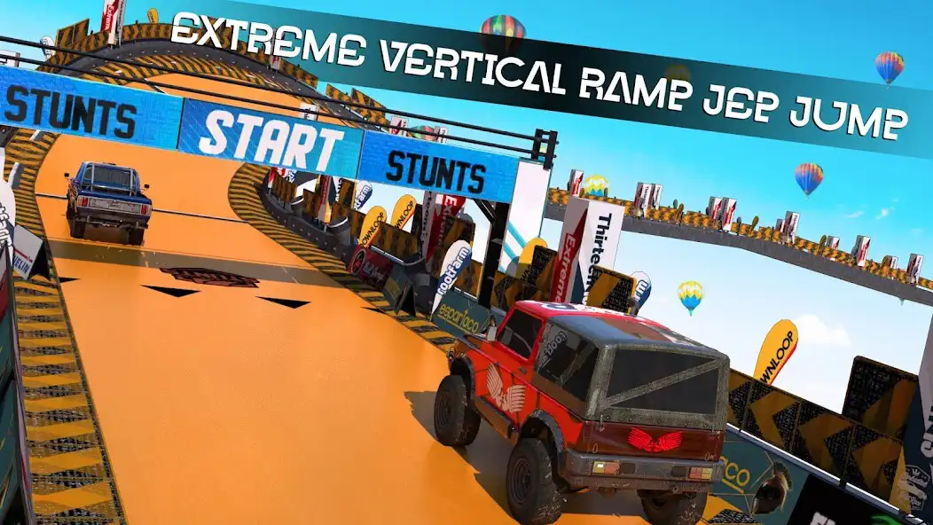 Play Jeep Stunt Games Offline-Stunt as an online game Jeep Stunt Games Offline-Stunt with UptoPlay