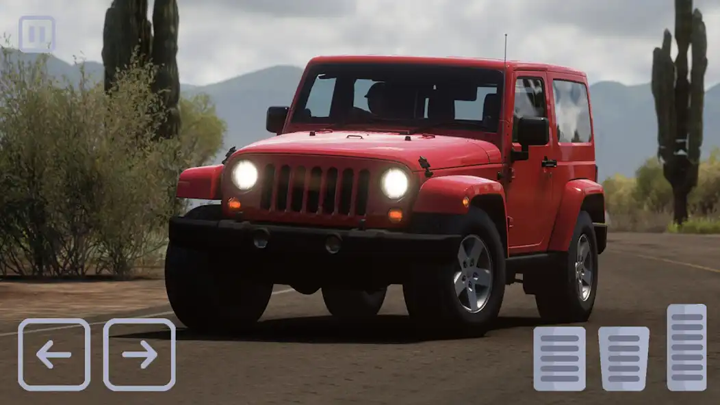 Play Jeep Wrangler 4x4 Offroad Game as an online game Jeep Wrangler 4x4 Offroad Game with UptoPlay