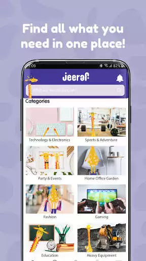 Play Jeeraf: Rental Marketplace as an online game Jeeraf: Rental Marketplace with UptoPlay