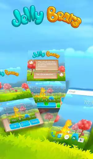 Play Jelly Bears Animated Keyboard + Live Wallpaper