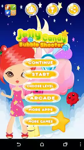 Play Jelly Candy Bubble Shooter as an online game Jelly Candy Bubble Shooter with UptoPlay