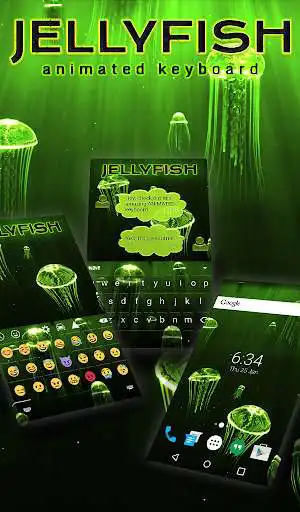 Play Jellyfish Animated Keyboard + Live Wallpaper  and enjoy Jellyfish Animated Keyboard + Live Wallpaper with UptoPlay