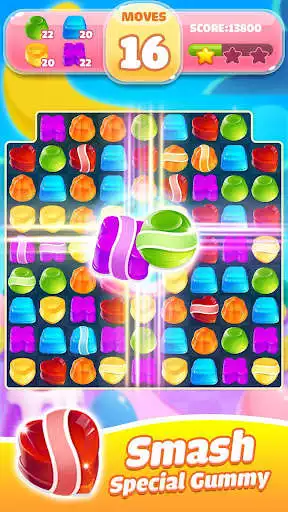 Play Jelly Jam Crush- Match 3 Games as an online game Jelly Jam Crush- Match 3 Games with UptoPlay