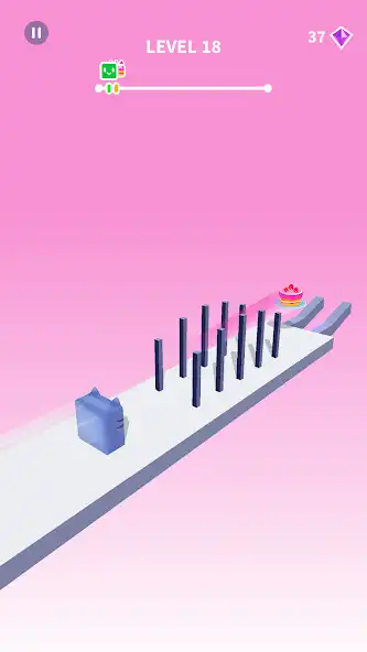 Play Jelly Shift - Obstacle Course as an online game Jelly Shift - Obstacle Course with UptoPlay