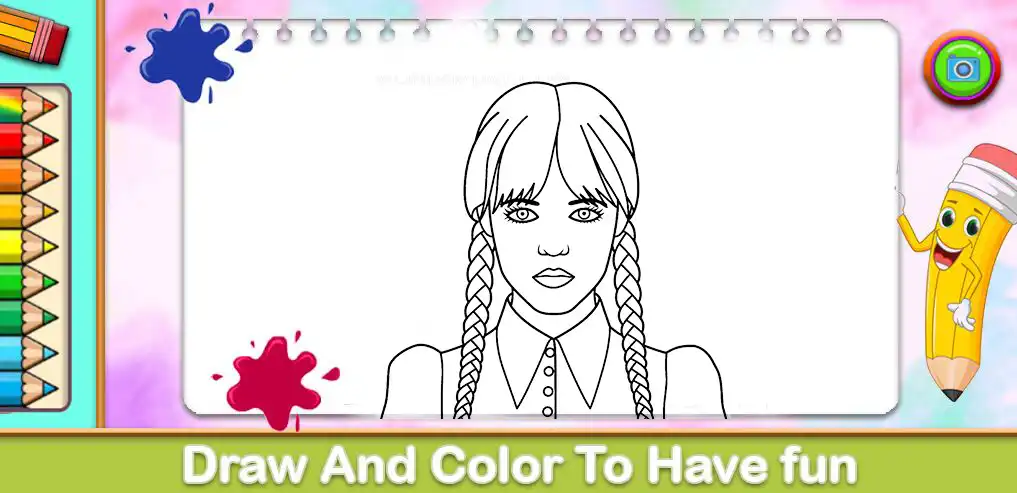 Play Jenna Ortega Coloring Game  and enjoy Jenna Ortega Coloring Game with UptoPlay