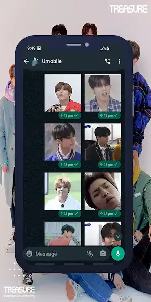 Play Jeongwoo Animated WASticker as an online game Jeongwoo Animated WASticker with UptoPlay