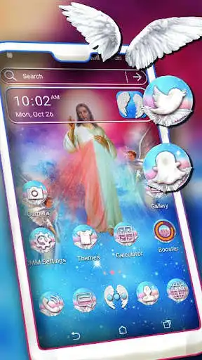 Play Jesus Blessing Launcher Theme  and enjoy Jesus Blessing Launcher Theme with UptoPlay