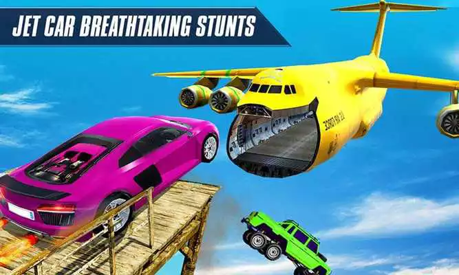Play Jet Cars Stunts GT Racing Flying Car Racing Games