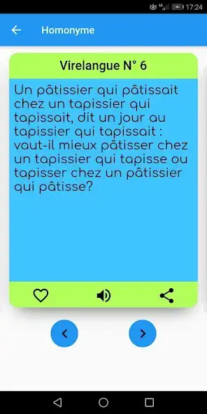 Play Jeu de mots - Virelangues en f as an online game Jeu de mots - Virelangues en f with UptoPlay