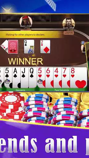 Play Jeux Rummy - Indian Rummy as an online game Jeux Rummy - Indian Rummy with UptoPlay