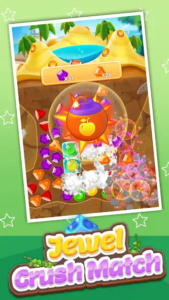 Play JewelCrushMatch as an online game JewelCrushMatch with UptoPlay