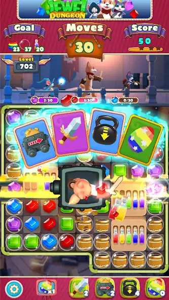 Play Jewel Dungeon - Match 3 Puzzle as an online game Jewel Dungeon - Match 3 Puzzle with UptoPlay