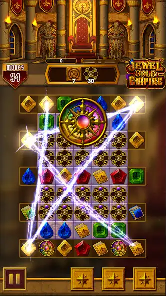 Play Jewel Gold Empire : Match 3 as an online game Jewel Gold Empire : Match 3 with UptoPlay