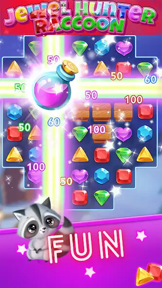 Play Jewel Hunter Raccoon as an online game Jewel Hunter Raccoon with UptoPlay