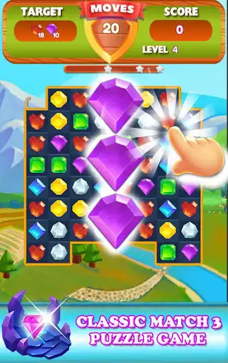 Play Jewel Island: Match-3 Adventure as an online game Jewel Island: Match-3 Adventure with UptoPlay