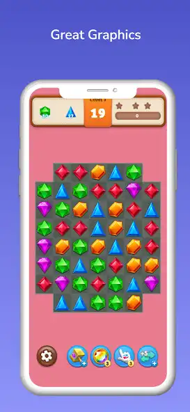 Play Jewel King Match 3D as an online game Jewel King Match 3D with UptoPlay