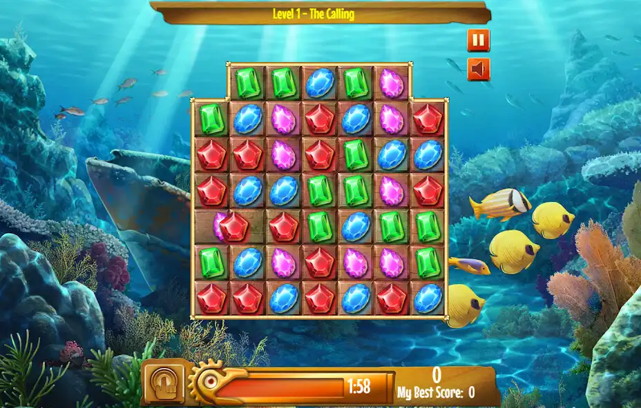 Play Jewel Match Quest III as an online game Jewel Match Quest III with UptoPlay