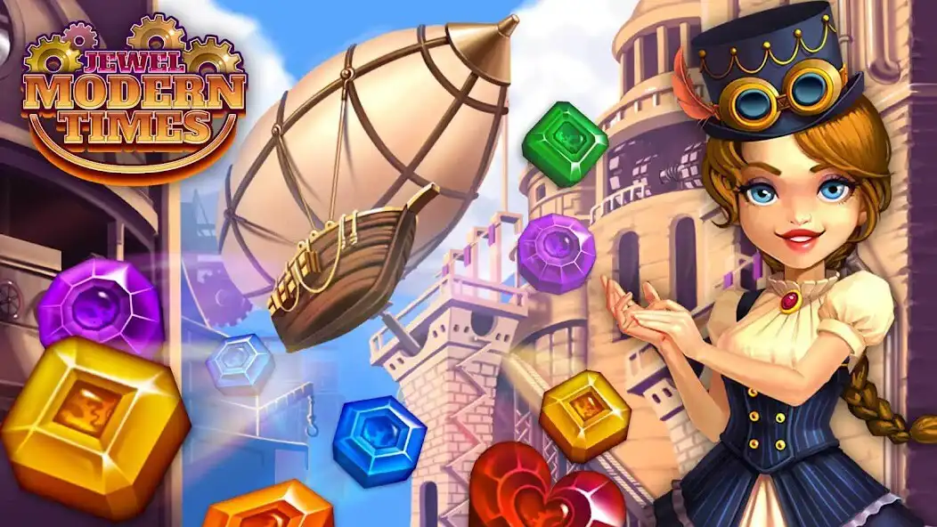 Play Jewel Modern Times : match 3  and enjoy Jewel Modern Times : match 3 with UptoPlay