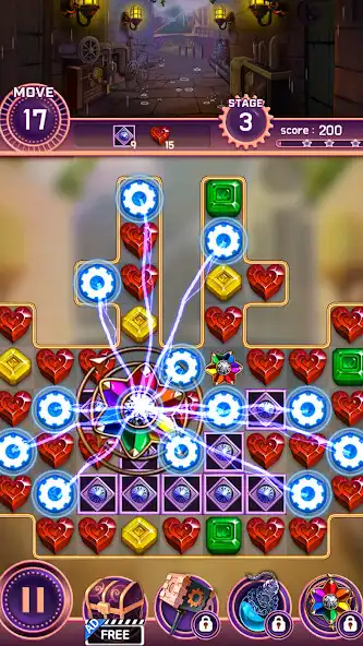 Play Jewel Modern Times : match 3 as an online game Jewel Modern Times : match 3 with UptoPlay