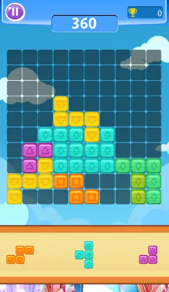 Play Jewel Puzzle Block 10x10 as an online game Jewel Puzzle Block 10x10 with UptoPlay