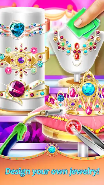 Play Jewelry Shop Games: Princess Design as an online game Jewelry Shop Games: Princess Design with UptoPlay