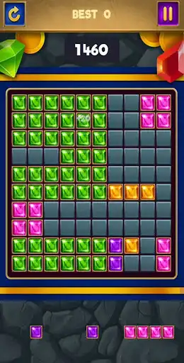 Play Jewels Blocks Puzzle as an online game Jewels Blocks Puzzle with UptoPlay