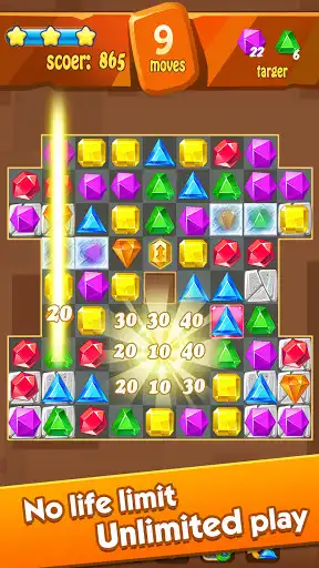 Play Jewels Classic - Jewel Crush Legend as an online game Jewels Classic - Jewel Crush Legend with UptoPlay
