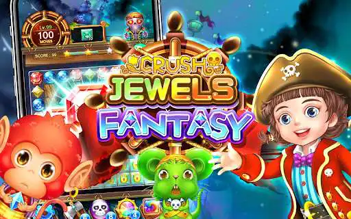 Play Jewels Crush Fantasy(Match 3) as an online game Jewels Crush Fantasy(Match 3) with UptoPlay