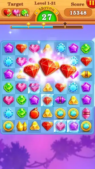 Play Jewels  Gems Star as an online game Jewels  Gems Star with UptoPlay