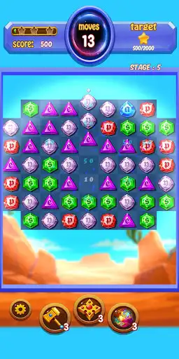 Play Jewels Journey: Match 3 Puzzle Game as an online game Jewels Journey: Match 3 Puzzle Game with UptoPlay
