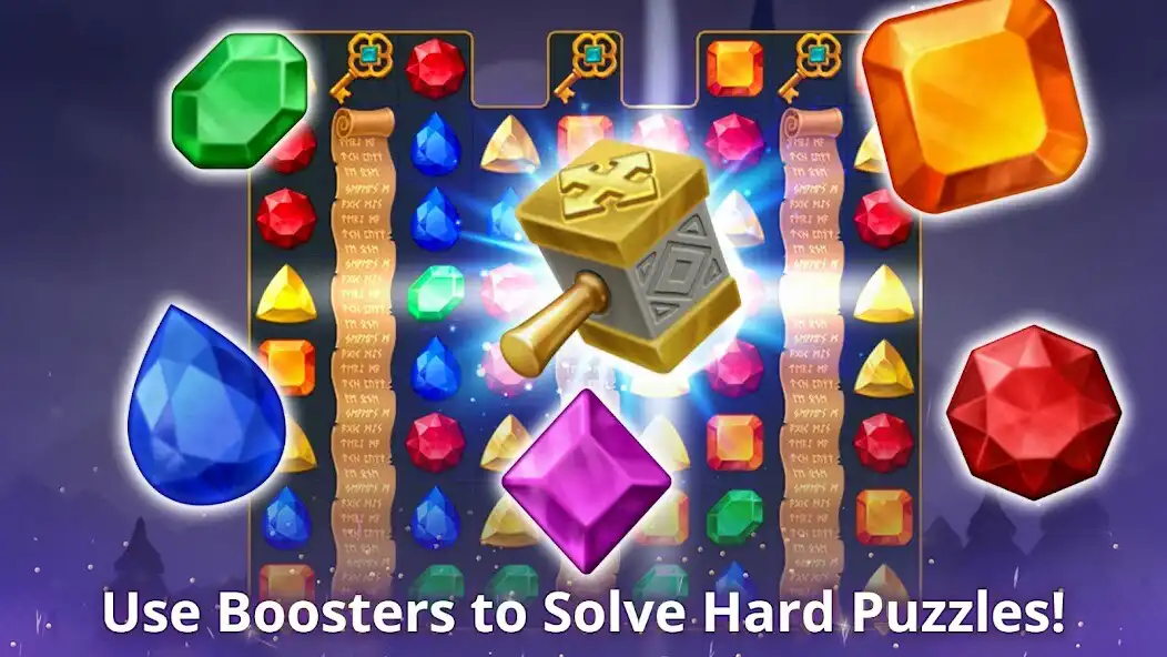 Play Jewels Magic: Mystery Match3 as an online game Jewels Magic: Mystery Match3 with UptoPlay