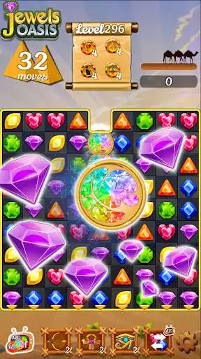 Play Jewels Oasis as an online game Jewels Oasis with UptoPlay