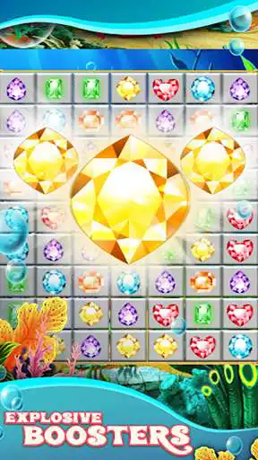 Play Jewels Star Atlantis Quest match 3 as an online game Jewels Star Atlantis Quest match 3 with UptoPlay