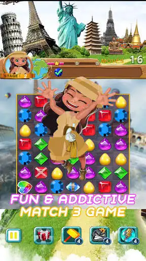 Play Jewels World: Match 3  and enjoy Jewels World: Match 3 with UptoPlay