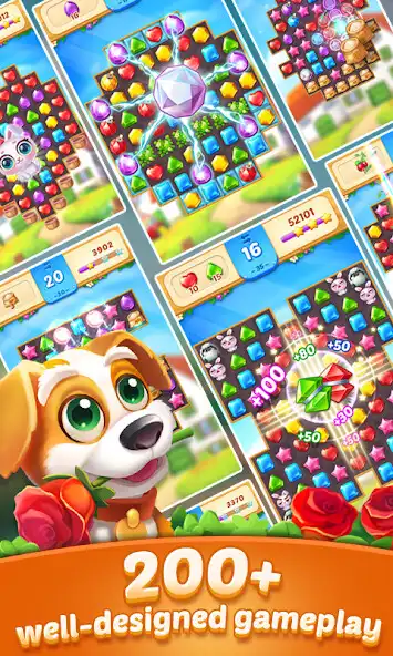 Play Jewel Town - 10,000+ Match 3 Levels as an online game Jewel Town - 10,000+ Match 3 Levels with UptoPlay