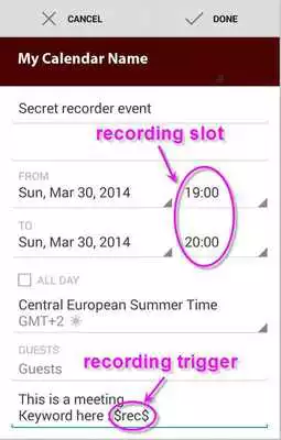 Play JG Secret Recorder