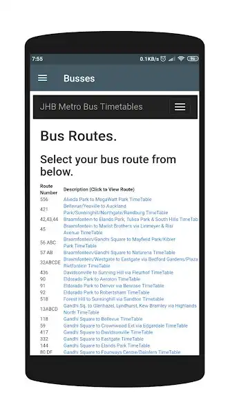 Play JHB Metro Bus Timetables as an online game JHB Metro Bus Timetables with UptoPlay