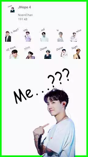 Play JHope BTS Stickers for WhatsApp  and enjoy JHope BTS Stickers for WhatsApp with UptoPlay