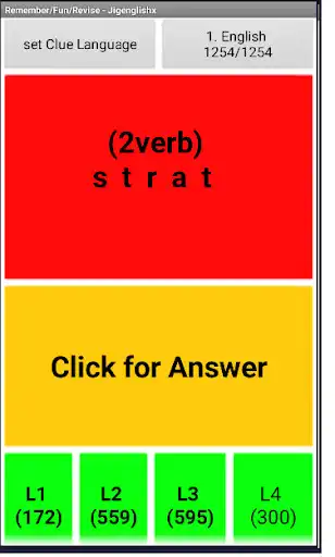 Play Jigenglishx multi-language clues Word Puzzles as an online game Jigenglishx multi-language clues Word Puzzles with UptoPlay