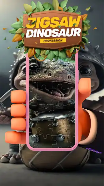 Play Jigsaw dinosaur profession  and enjoy Jigsaw dinosaur profession with UptoPlay