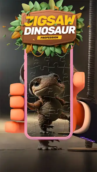 Play Jigsaw dinosaur profession as an online game Jigsaw dinosaur profession with UptoPlay